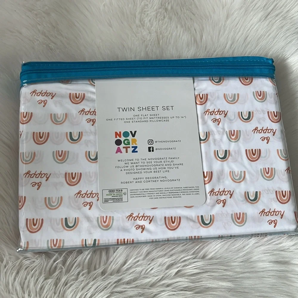 Novogratz twin sheet set